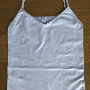 Blue V Neck form fitting Top (no tags) sz XS/S